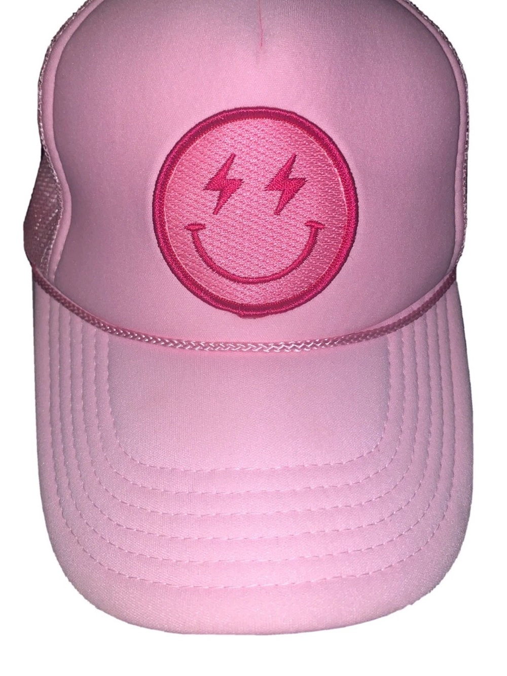 Otto Smiley Face Trucker Hat Cap
Adjustable Pink One Size excellent condition